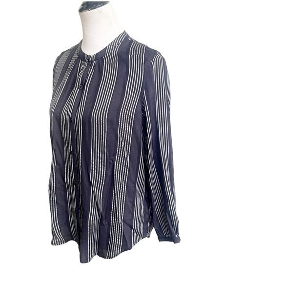 Rails Elouise Segrada Stripe Button Down Blouse Black White Size Small NWT - Picture 2 of 11